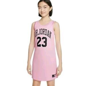 Jordan Big Girls' Jersey Dress - Pink Size (8/10) Small S Basketball